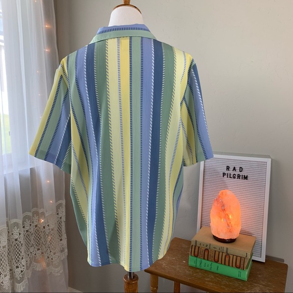 Vintage Striped Button Up Top - 80’s/90’s - Picture 6 of 6